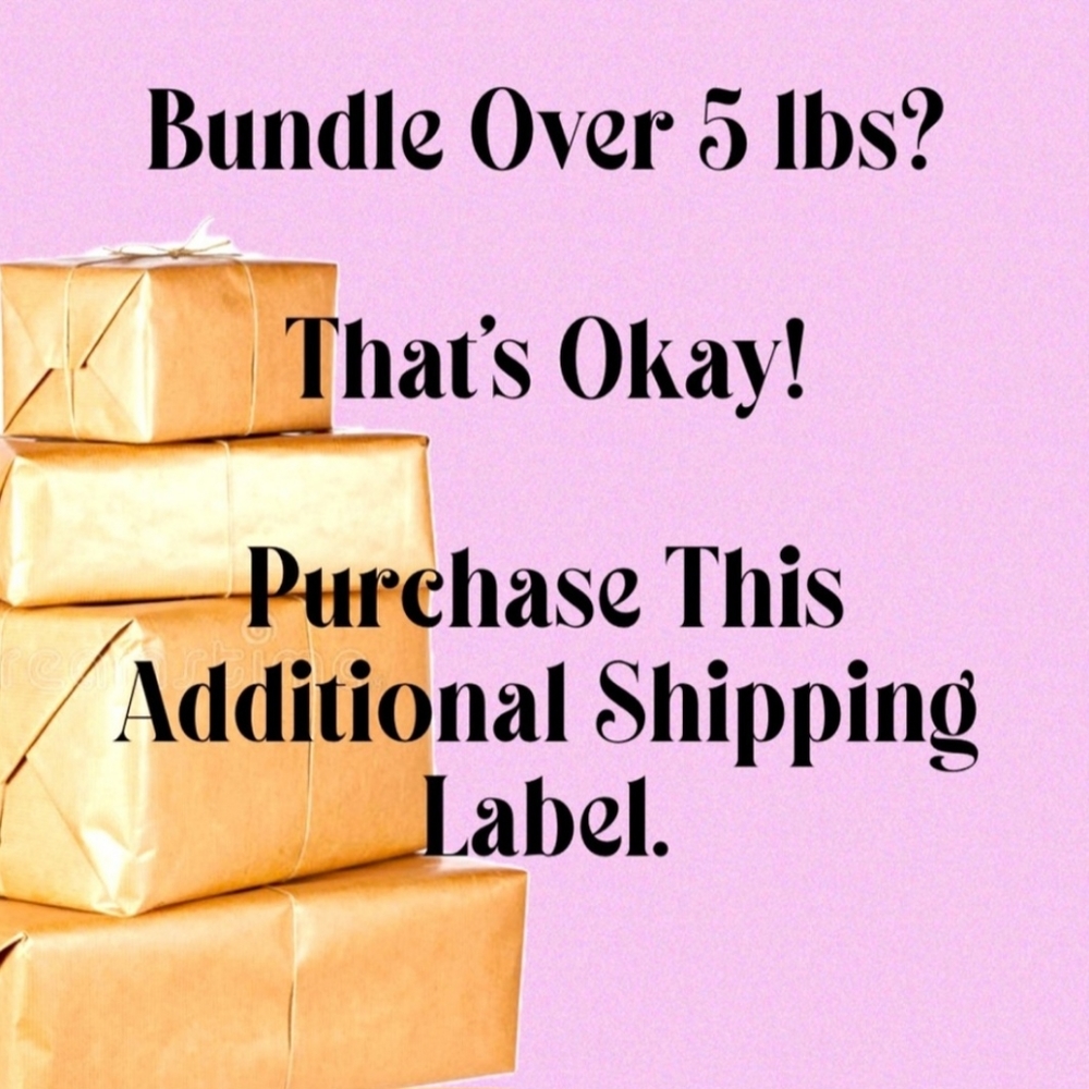 COPY - COPY - Additional shipping label for bundle over 5 pounds.